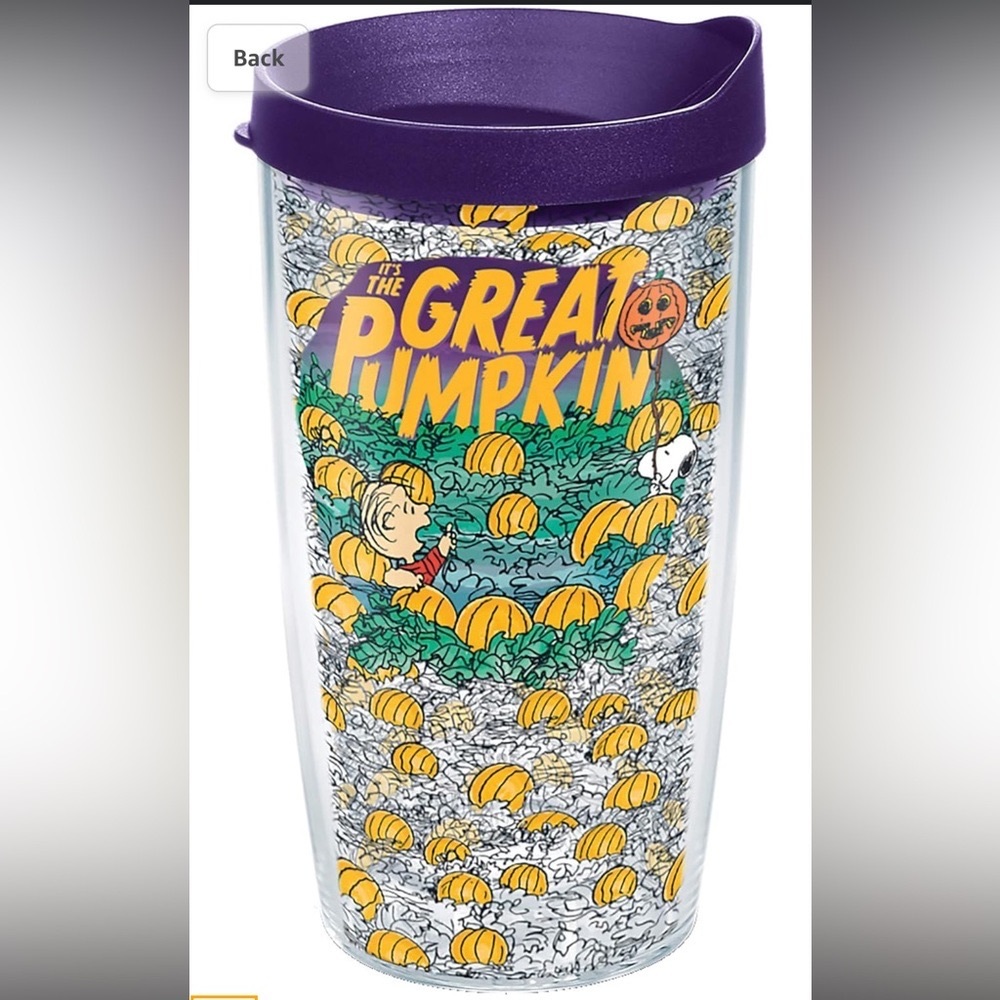 PEANUTS 🎃 TERVIS 
24oz TUMBLER  “THE GREAT PUMPKIN”🎃 
🚩NEW w/Tag